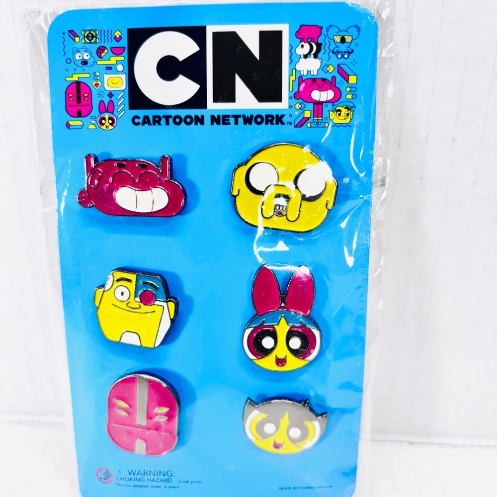 6 Cartoon Network Enamel Pins All New In Original Packaging